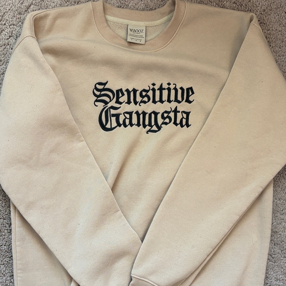Sensitive Gangsta Cream Sweater